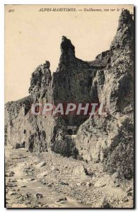 Old Postcard Alpes Maritimes Guillaumes view