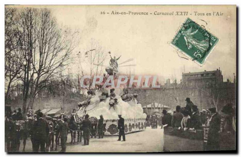 Old Postcard Carnival XXII All in the & # 39air Aix en Provence Aviation