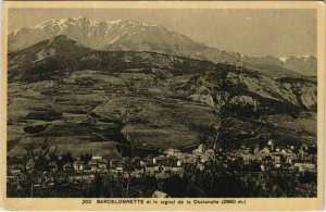 CPA Barcelonnette and the signal of the chalanche (1208528) 