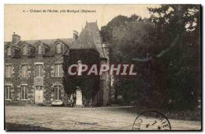 Old Postcard Chateau de l & # 39Aulne near Martigne