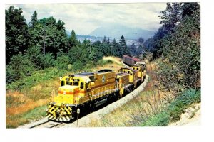 British Columbia Hydro Railway Freight Train, Kennedy Hill, New Westminster 1972