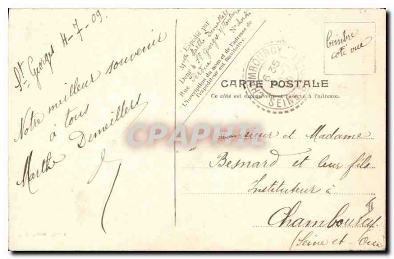 Old Postcard Rouen Grosse Horloge