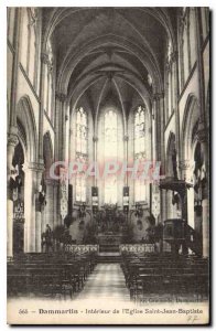 Postcard Old Dammartin Interior of the Church of Saint John the Baptist