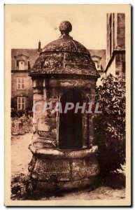 Meaux Old Postcard Court of & # 39ancien bishopric Old well