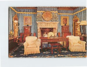 Postcard Elaborate sitting room of the Doge's Suite, Hearst Castle, California