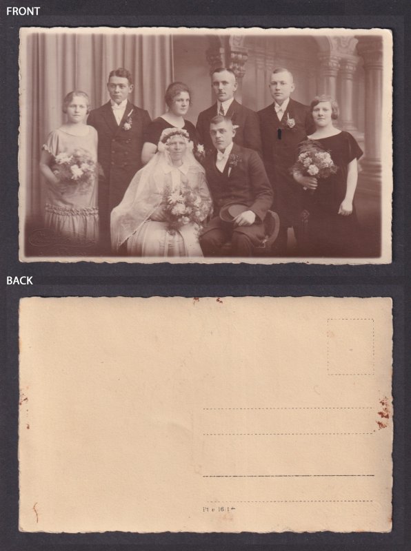 Vinatage postcard GERMANY RPPC The Wedding