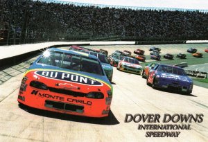 VINTAGE CONTINENTAL SIZE POSTCARD DOVER DOWNS INTERNATIONAL SPEEDWAY