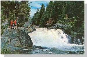 Rangeley Lakes, Maine/ME Postcard,Cupsuptic Falls,Near Mint!
