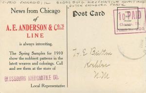 Advertising Blossburg Mercantile C-1910 Chicago Illinois Postcard Dutch 13555