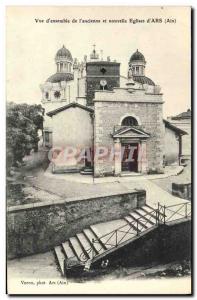 Old Postcard View of & # & # 39Ensemble of 39ancienne new church and d & # 39Ars