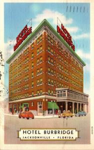 Florida Jacksonville Hotel Burbridge 1940 Curteich