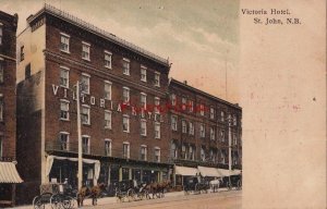 Postcard Victoria Hotel St John NB Canada