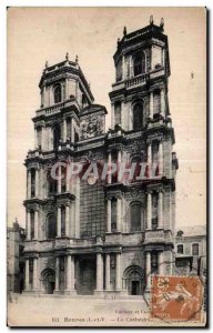 Old Postcard The cathedral Rennes