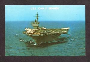 USS John F Kennedy Warship Navy Naval Ship Postcard Carte Postale