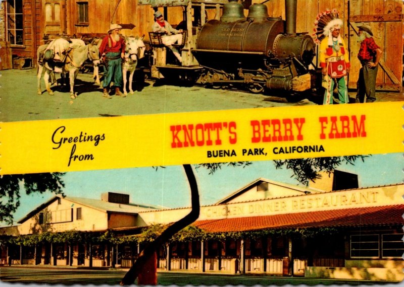 California Buena Vista Greetings From Knott's Berry Farm 1984