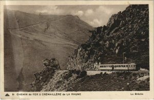 CPA Chemin de Fer a Cremaillere de la Rhune - La Breche (1163691)