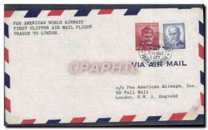 1 Letter Flight Czechoslovakia Prague to London June 17, 1946