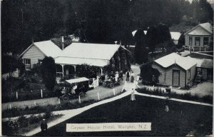 Geyser House Hotel Wairakei NZ New Zealand Scarce Litho Postcard H53