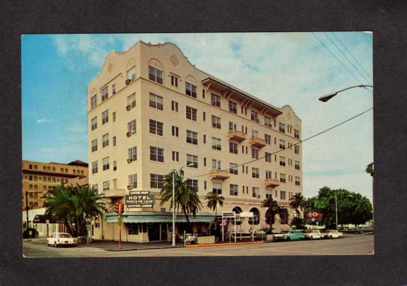 FL Hotel Ponce de Leon St Petersburg Florida Postcard Samuel F Bond