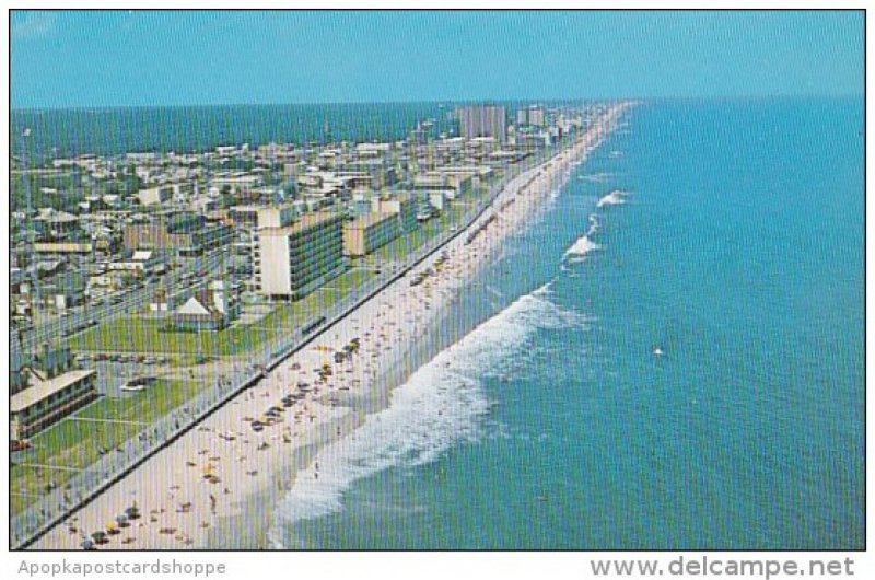 Virginia Beach A Panoramic View Of This Famed Resort Showing