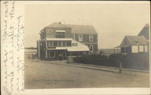 Minot MA Post Office c1905 Real Photo Postcard 