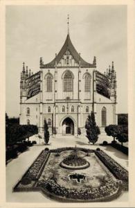 Czech Republic Kutná Hora Kostel sv Barbory RPPC 02.91