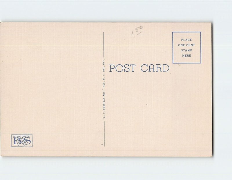 Postcard United States Post Office and Court House, Greensboro, North Carolina