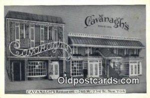 Cavanagh's Restaurant, New York City, NYC USA Unused 