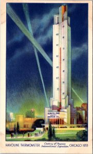 Illinois, Chicago - Havoline Thermometer - Century Of Progress Expo - [IL-225]