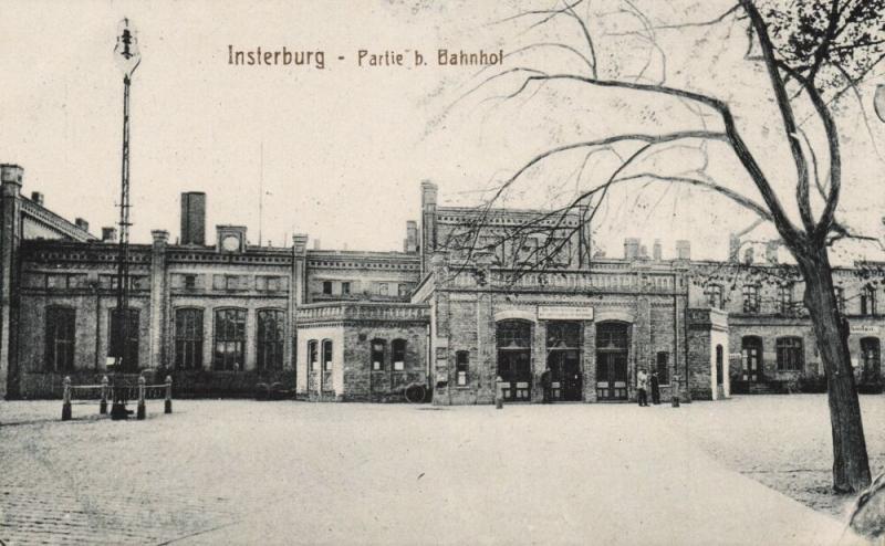 russia germany, INSTERBURG CHERNYAKHOVSK, Railway Station (1915) East Prussia