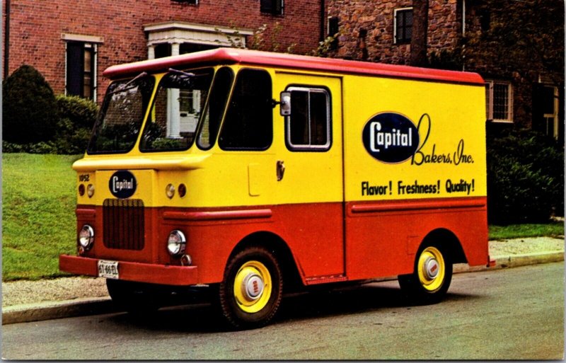 Advertising Postcard P-100 Ford Capital Bakers Inc Delivery Van Truck