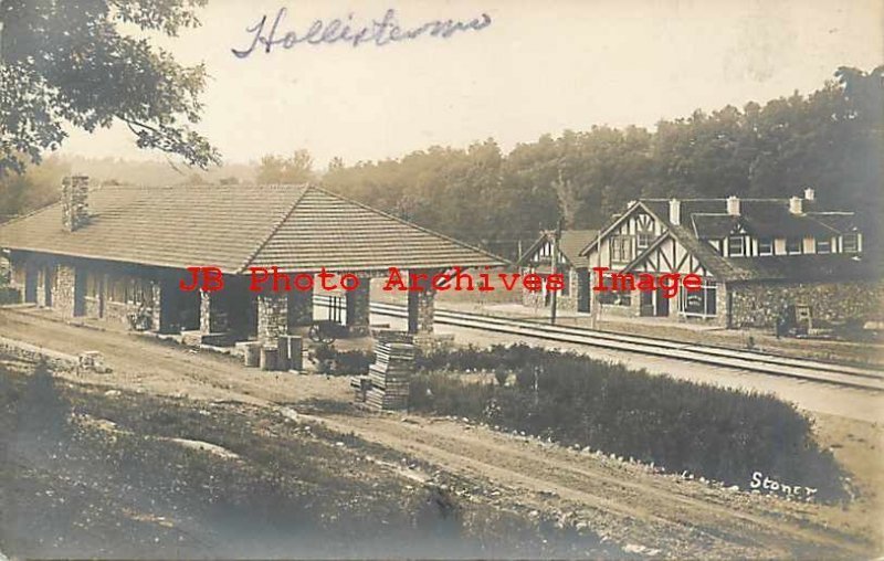 Depot, Missouri, Hollister, RPPC, St Louis Iron Mountain & Southern Railway
