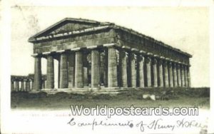 Tempio di Nettuno Paestum Netherlands 1905 Missing Stamp 