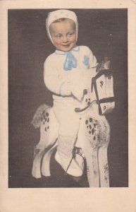 RP: Toddler on Toy Horse, 1910-20s