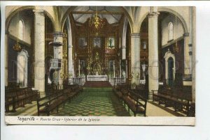 439388 SPAIN Canary Tenerife Puerto Cruz Church interior Vintage postcard