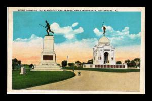 MINNESOTA PENNSYLVANIA MONUMENTS GETTYSBURG PENNSYLVANIA