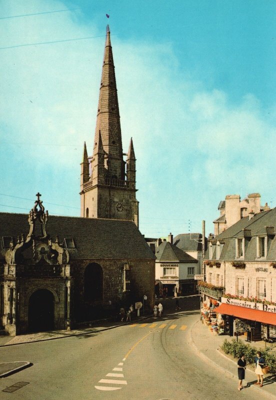 Postcard Mornihan l'Eglise Saint-Cornely Catholic Church Carnac France