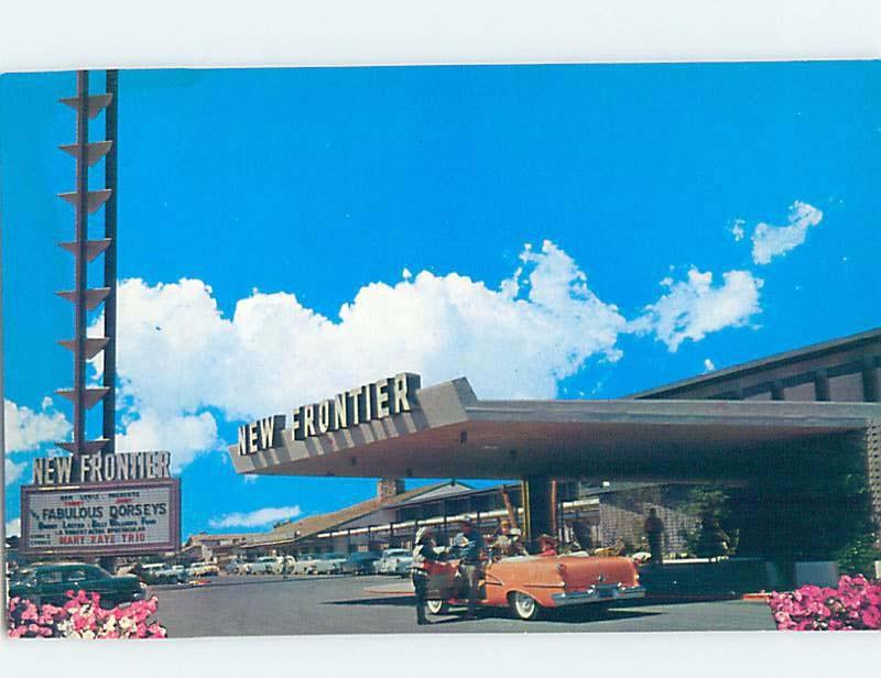 1950's OLD CAR AT THE NEW FRONTIER CASINO HOTEL Las Vegas Nevada NV F7035