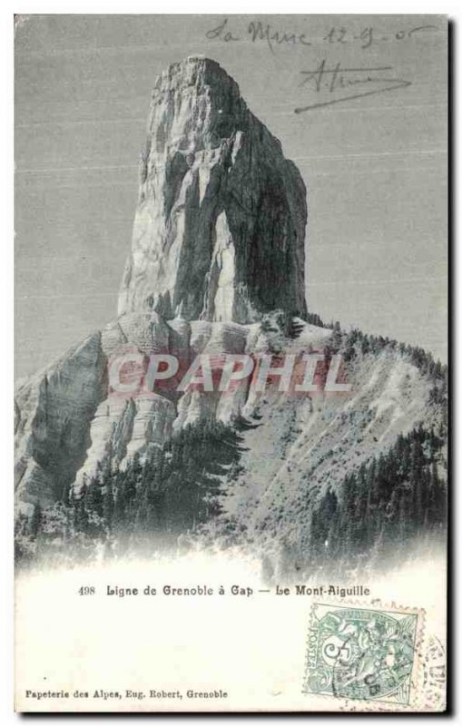 Old Postcard Line of Grenoble Gap Mont Aiguille