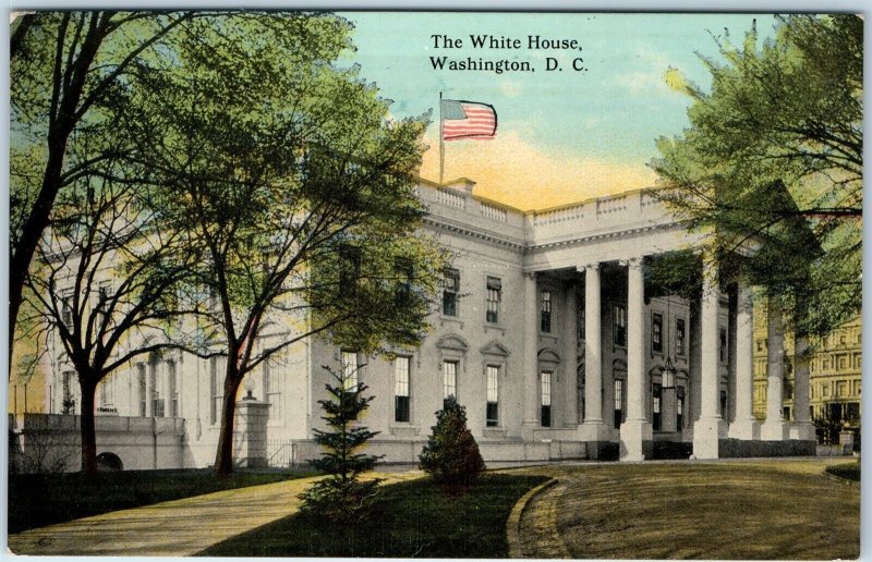 c1910s Washington D.C. The White House Driveway History Info James Hoban PC A222