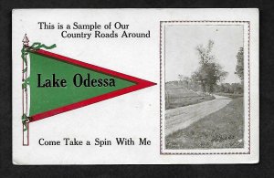 MP Lake Odessa, MIch.  Pennant  Scenic Picture Sample of our Country Roads