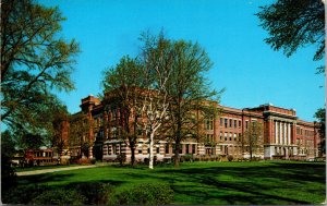 Vtg 1950s University of Wisconsin Mitchell Hall Milwaukee WI Chrome Postcard