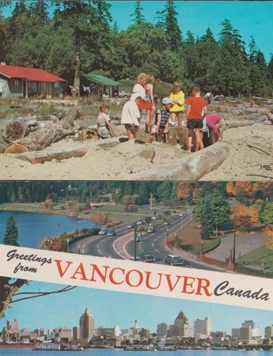 Vancouver Canada Beach 2x Postcard s