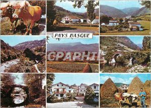 Postcard Modern Basque Country from left to right hitch Basque not Roland old...