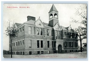 1950's RPPC Public School Waupaca Wis Original P26E