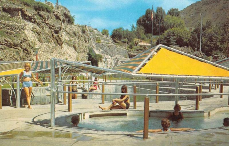 Lava Hot Springs Idaho Mineral Pool Vintage Postcard K83987