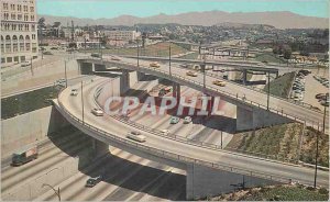 Postcard Modern Harbor Freeway Los Angeles California