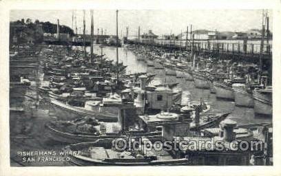 San Francisco CA USA Fishermans Wharf Ship Unused 