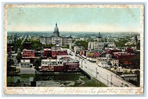 1905 Aerial View Exterior Lansing Michigan Agricultural College Vintage Postcard