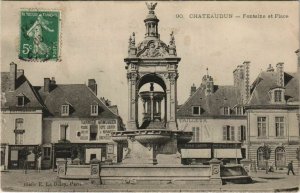 CPA CHATEAUDUN - Fontaine et Place (131500)